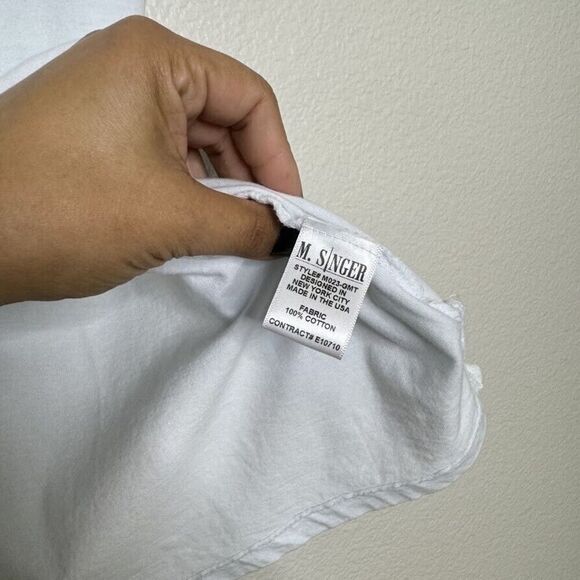 M. Singer Golf Polo Shirt Mens Size 2XL Light Blue Made in USA $145 Classic Fit - Picture 7 of 12